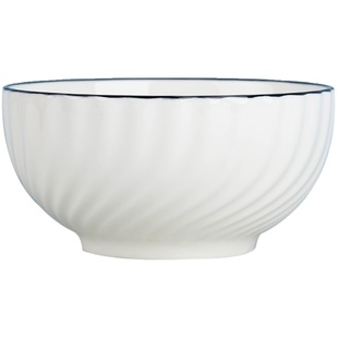 简约风4.5英寸陶瓷吃饭碗家用2025新款 好看碗碟餐具盘子碗套装