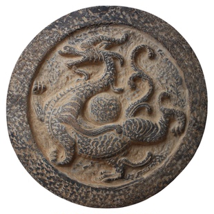 仿古汉代瓦当四方神古典中式工艺品装饰摆件秦砖汉瓦神兽拓片陶器