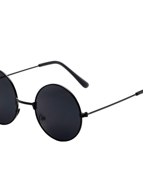 伴郎墨镜圆形黑色个性接亲整蛊