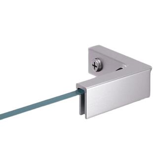 不锈钢瓷砖固定夹玻璃夹子直角固定卡扣花盆夹角卡槽连接件层板夹