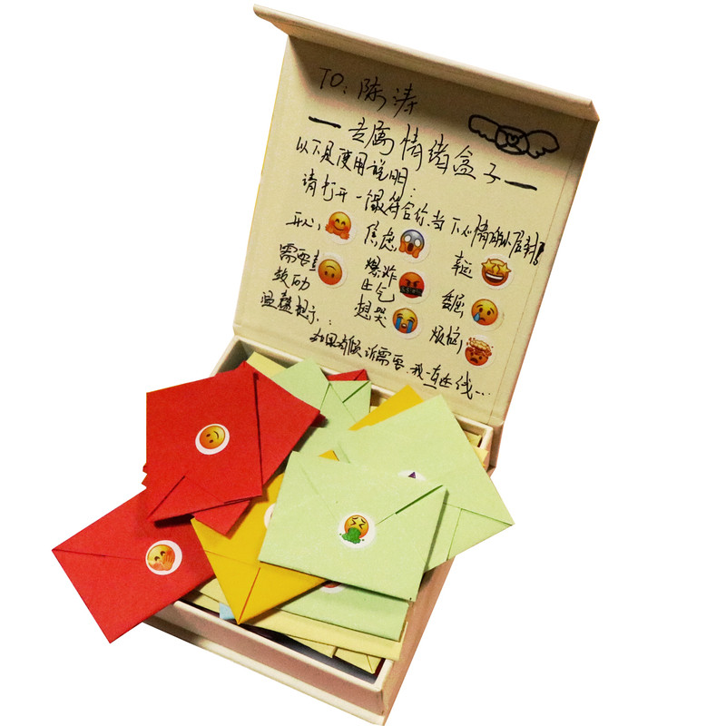 手工diy情绪盒子表情包生日礼物