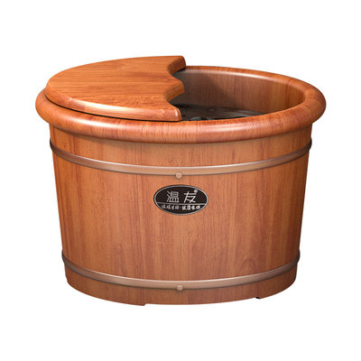 橡木泡脚桶保温桶实木洗脚盆