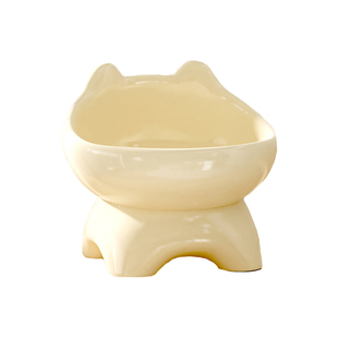 猫碗陶瓷可爱猫食盆喝水猫粮罐头保护颈椎不易打翻防黑下巴宠物碗