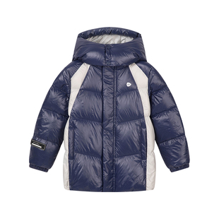 水孩儿儿童羽绒服安心绒冬装男童宝宝女童鸭绒防静电厚外套防寒服