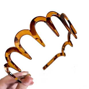 两用碎发整理神器大波浪发箍女带齿梳防滑高颅顶头箍发夹刘海发卡