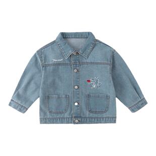 男童牛仔外套休闲儿童上衣宝宝春装2026新款小童衣服休闲女童童装