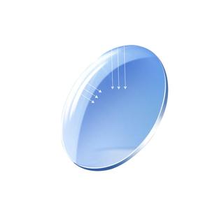 明月镜片防蓝光眼镜浅底色护眼非球面1.71超薄近视眼镜片定制配镜