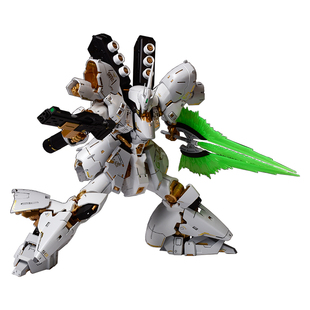 万代rg沙扎比高达1/144芒果板喷改合金白色拼装模型送机甲男现货