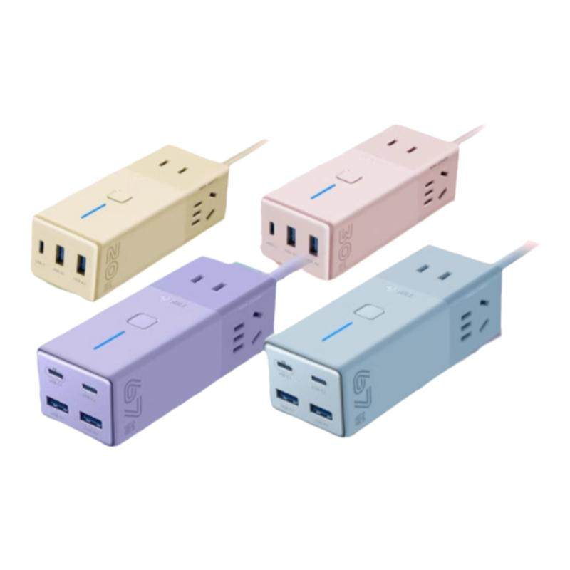 公牛氮化镓便携插排30w67w快充排插USB/typec插排办公多口接线板