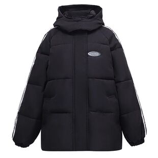 中戏羽绒棉服女中长款黑色2025新款韩系小个子冬季加厚面包服外套