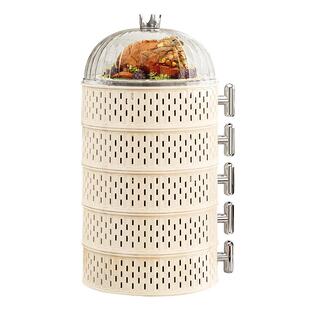 盖菜罩子餐桌罩饭菜罩家用剩饭剩菜食物遮尘防苍蝇多层收纳架神器