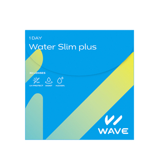 WAVE日抛Water Slim30片进口一次近视透明隐形眼镜片含水量高男