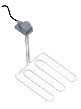 PTFE铁氟龙电热管强酸强碱防腐蚀PFA发热器化工化学溶液加热元件