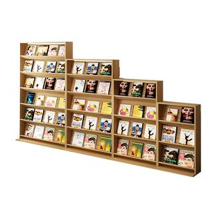 杂志架落地党建书架书柜木质文件柜书报架期刊架绘本架置物架书架