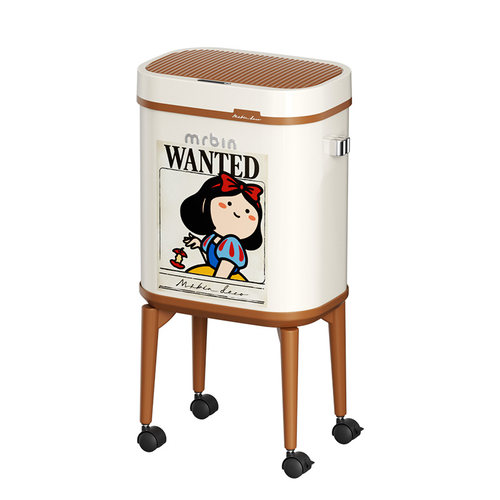 麦桶桶免弯腰智能感应垃圾桶家用客厅大容量高颜值可移动2025新款