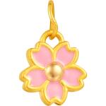 潮宏基哆啦A梦铃铛黄金吊坠足金挂坠3D硬金生日礼物新年