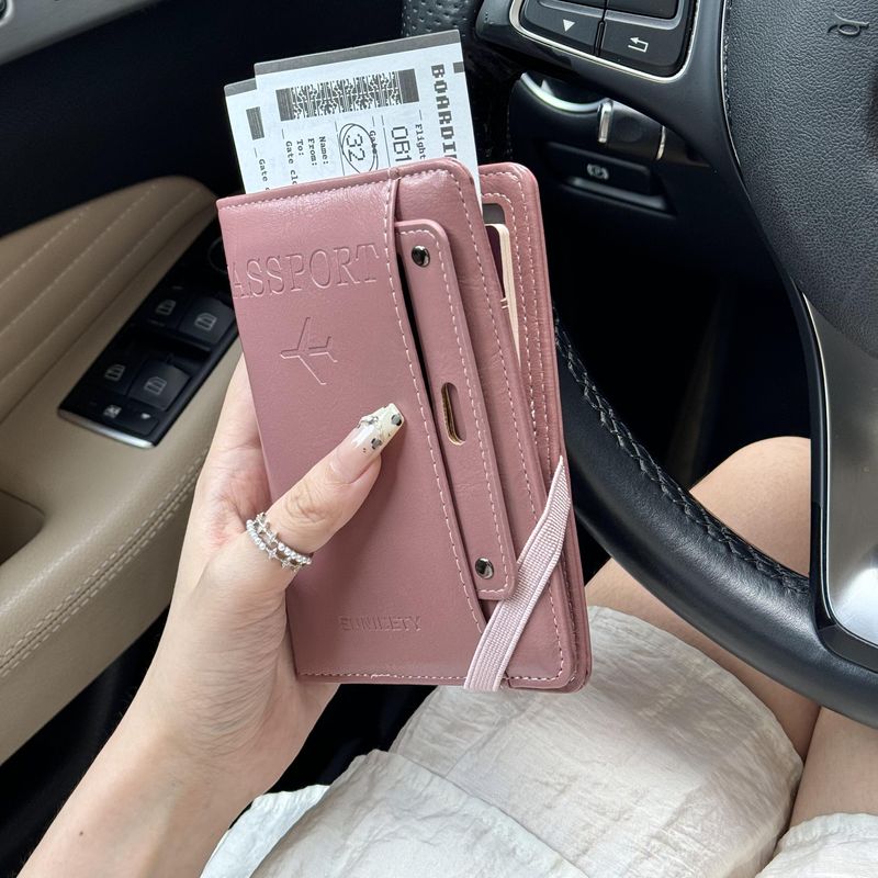 【旅行搭子】护照夹钱包一体证件卡收纳包旅行机票夹多功能防盗刷