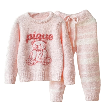 gelatobaby半边绒儿童睡衣套装