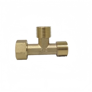 铜活接三通4分外外内活动接头水管配件不锈钢一进二出分水阀转接