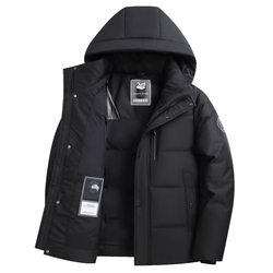 【317g】白鹅绒皮尔卡丹男羽绒服