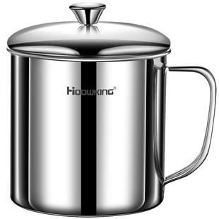 316不锈钢茶缸带盖加厚耐高温家用喝水耐用早餐食品级大容量水杯