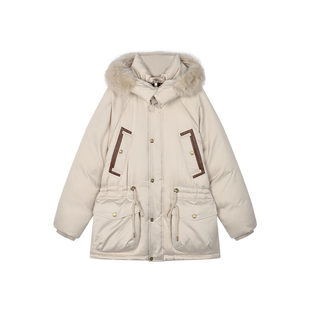 UOOYAA/乌丫2025冬季新款「奇幻都市」羊毛领派克羽绒服