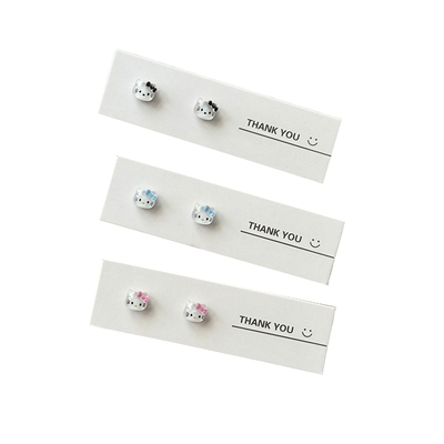 免打孔磁吸耳夹卡通KT猫蝴蝶结百搭简约甜美学生小众少女小巧耳饰