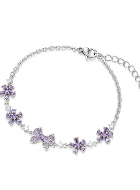 旭平【蝶恋花】仙女风樱花蝴蝶手链女时尚轻奢精致气质清冷感手饰