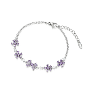 旭平【蝶恋花】仙女风樱花蝴蝶手链女时尚轻奢精致气质清冷感手饰