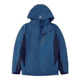 探路者冲锋衣外套男秋冬三合一可拆卸防风防水加绒户外男款登山服