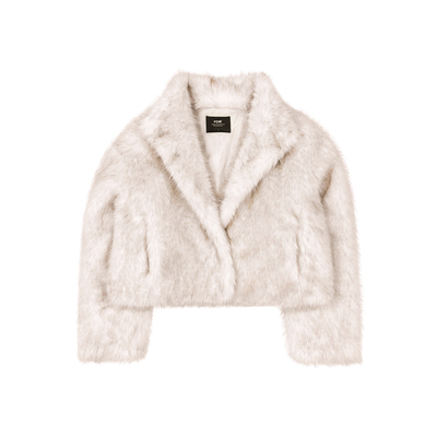 FDR官方店环保皮草外套短款