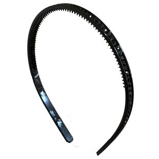 黑色洗脸带钻发箍女头箍压发卡发捆头饰发旅带齿防滑发窟头窟细款