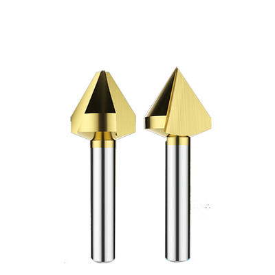 陈晨直柄镀钛沉头倒角刀60度