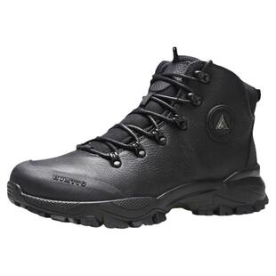 悍途棉鞋男冬季真皮透气羊毛加绒男鞋加厚保暖东北雪地靴登山鞋男