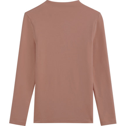 红豆绒女士保暖内衣德绒打底上衣美肤秋冬季棉毛衫抗静电秋衣女