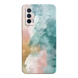 青山色适用IQOOneo5手机壳vivoiqooneo5s新款vivo活力版iqoonoe5se硅胶vivoneo爱酷iqoo油画涂鸦艺术套防摔软