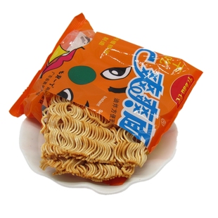 整箱40包七宝一丁爽爽面方便面干吃面干脆鸡汁面80后90怀旧小零食