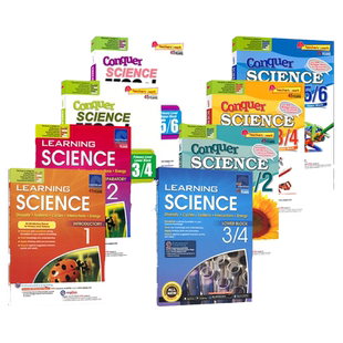 SAP 新加坡科学练习册 Learning+Conquer Science 小学1-6年级 攻克系列科学教辅 基础巩固提高 科学知识串联训练 英文原版
