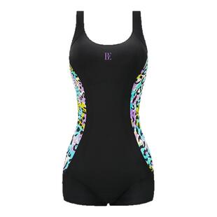 BE范德安2025新款竞速连体泳衣女大码保守平角遮肚专业训练游泳衣