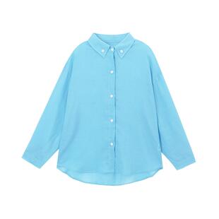 布丁哈鲁夏装童装女童上衣外套2026夏季新款儿童甜美清新衬衫