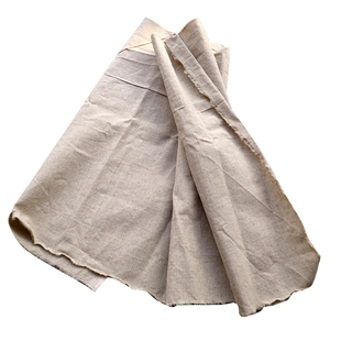 油画胚布坯布棉麻布无做底布细纹混纺亚麻毛布涂层麻布无底原布