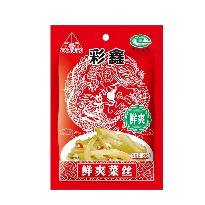 彩鑫涪陵榨菜鲜爽菜丝口口脆菜芯