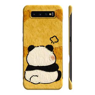 适用三星s10手机壳note10无边框note10+熊猫note9卡通s10+新款s9磨砂s9+超薄5g散热不包边半包保护套外壳创意