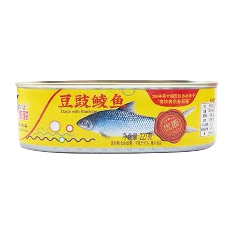 鹰金钱豆豉鲮鱼罐头下酒开胃菜
