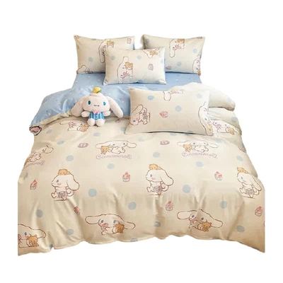名创优品三丽鸥纯棉被套四件套