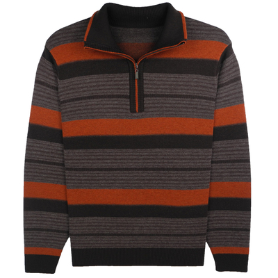 金兔羊毛衫男士半拉链高领针织衫