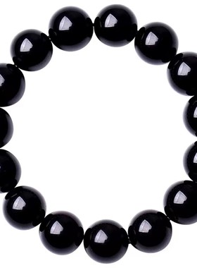 巴西黑碧玺手链黑水晶财富去晦石