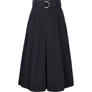 3.1 Phillip Lim 春女褶裥棉质混纺平纹布半身裙