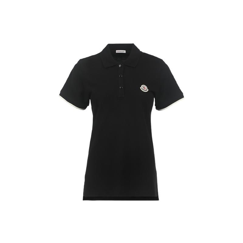 【自营】Moncler/盟可睐女士26年新款logo徽标休闲短袖polo衫T恤