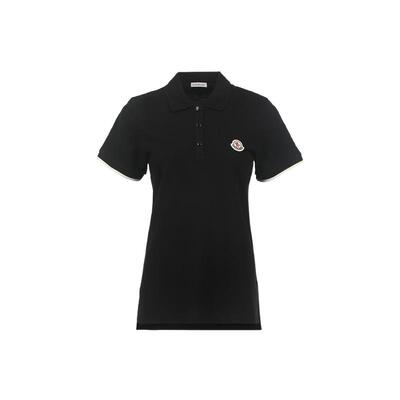 【自营】Moncler/盟可睐女士26年新款logo徽标休闲短袖polo衫T恤